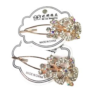 Rhinestone Hair clips Barrette Pin Wedding Prom